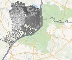 Temperatura powierzchni ziemi 20.09.2020 powiat hajnowski | Land Surface Temperature 20.09.2020 Hajnówka county