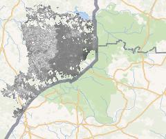 Temperatura powierzchni ziemi 23.05.2017 powiat hajnowski | Land Surface Temperature 23.05.2017 Hajnówka county
