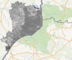 Temperatura powierzchni ziemi 03.08.2014 powiat hajnowski | Land Surface Temperature 03.08.2014 Hajnówka county