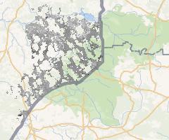 Temperatura powierzchni ziemi 25.06.2020 powiat hajnowski | Land Surface Temperature 25.06.2020 Hajnówka county