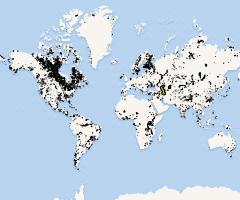 Global Lakes and Wetlands Database (GLWD) - level 1