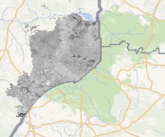 Temperatura powierzchni ziemi 07.12.2016 powiat hajnowski | Land Surface Temperature 07.12.2016 Hajnówka county