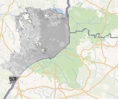 Temperatura powierzchni ziemi 11.08.2017 powiat hajnowski | Land Surface Temperature 11.08.2017 Hajnówka county